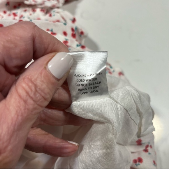 Olivaceous Liberty Floral Strapless Shirred Baby Doll Ruffle Mini Dress … - Picture 9 of 12